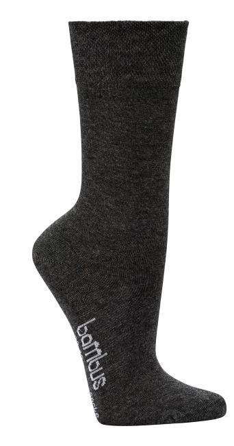 6 Paar TippTexx 24 weiche Bambus Socken in Melange-Farben